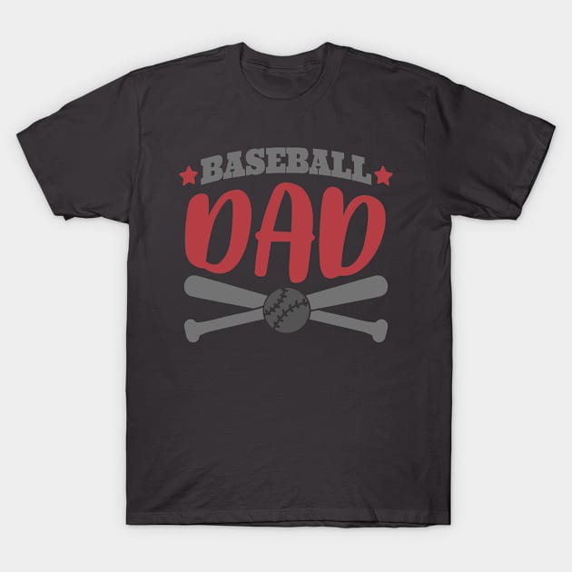 baseball daddy T-Shirt by BeeFlash